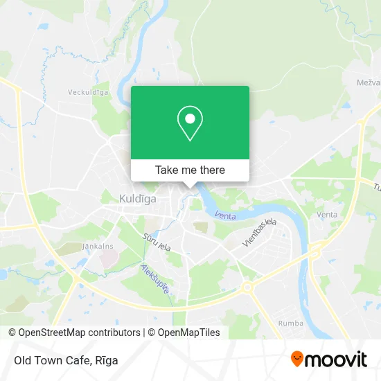 Old Town Cafe map