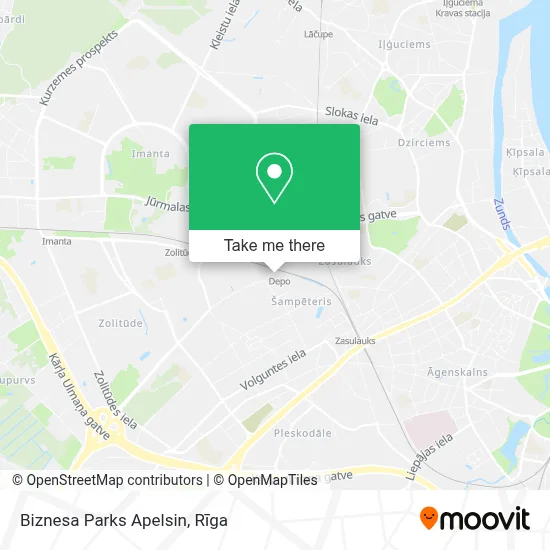 Biznesa Parks Apelsin map