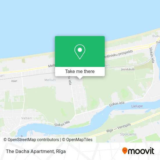 The Dacha Apartment map