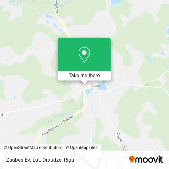 Zaubes Ev. Lut. Draudze map
