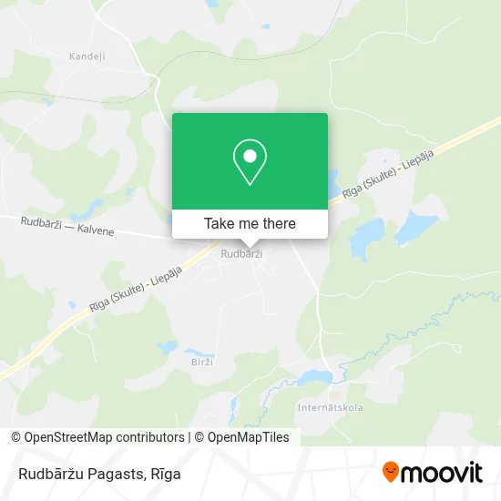 Rudbāržu Pagasts map