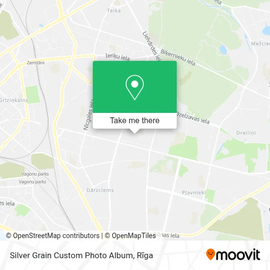 Silver Grain Custom Photo Album map