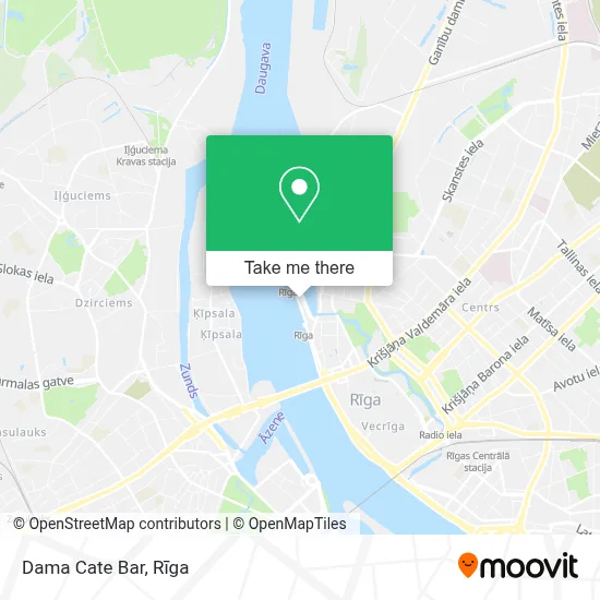 Dama Cate Bar map