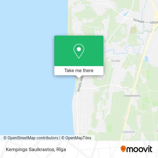 Kempings Saulkrastos map