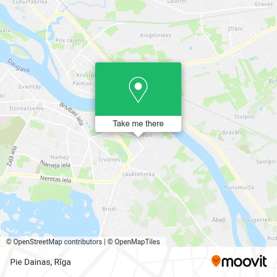 Pie Dainas map