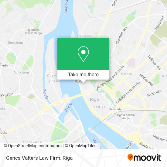 Gencs Valters Law Firm map