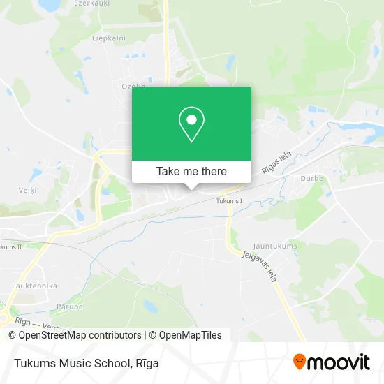 Tukums Music School map