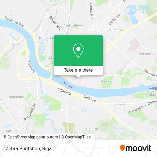 Zebra Printshop map