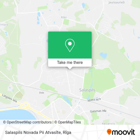 Salaspils Novada Pii Atvasīte map