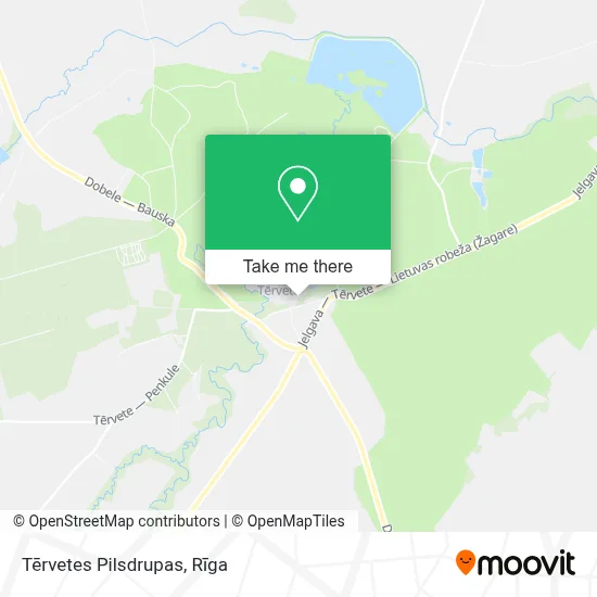 Tērvetes Pilsdrupas map