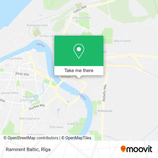 Ramirent Baltic map