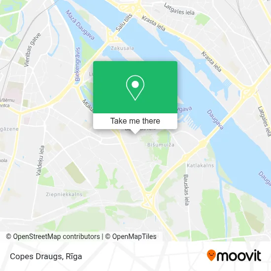 Copes Draugs map