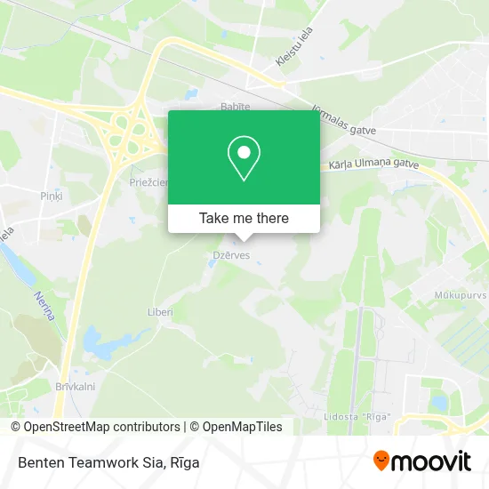 Benten Teamwork Sia map