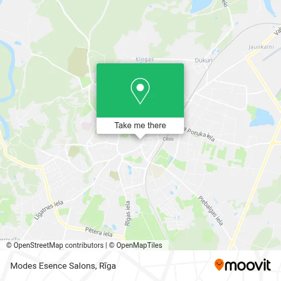 Modes Esence Salons map