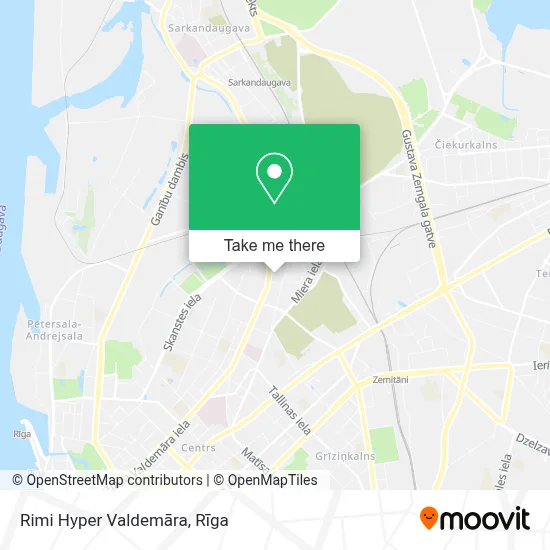 Rimi Hyper Valdemāra map
