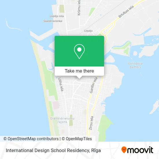 International Design School Residency map