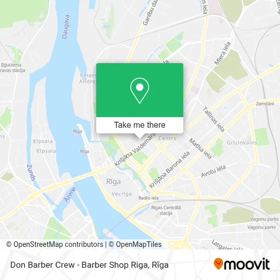 Don Barber Crew - Barber Shop Riga map