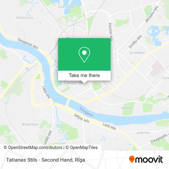 Tatianas Stils - Second Hand map