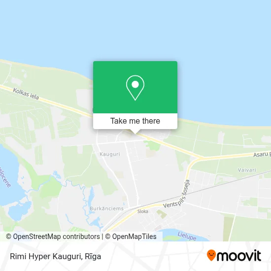 Rimi Hyper Kauguri map