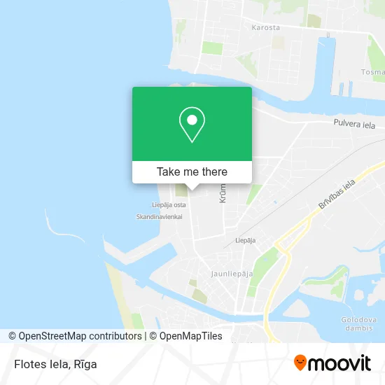 Flotes Iela map