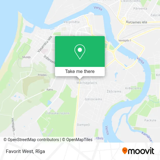 Favorit West map