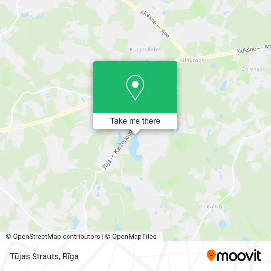 Tūjas Strauts map