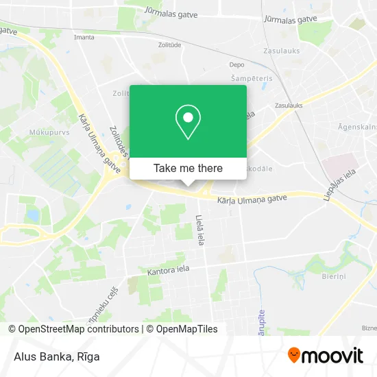 Alus Banka map