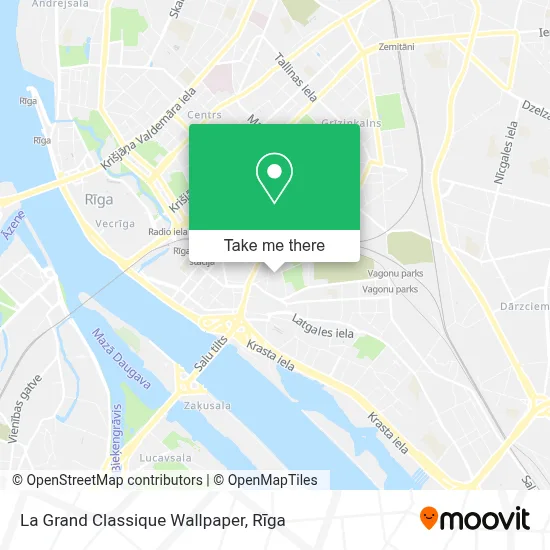 La Grand Classique Wallpaper map