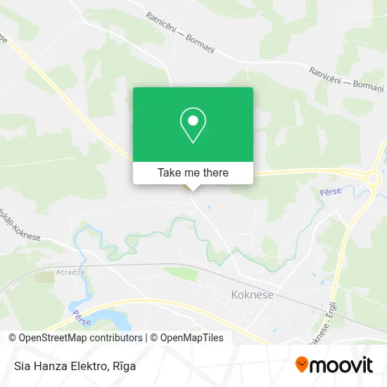 Sia Hanza Elektro map