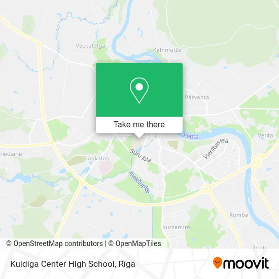 Kuldiga Center High School map