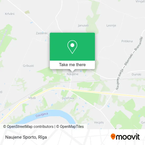 Naujene Sporto map