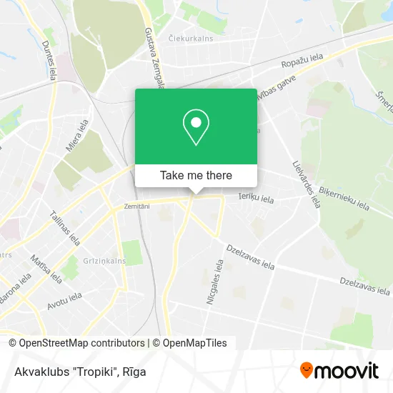Akvaklubs "Tropiki" map