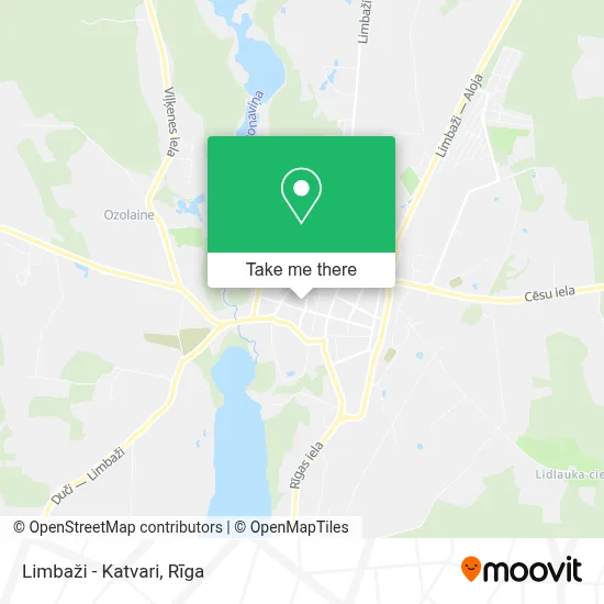Limbaži - Katvari map