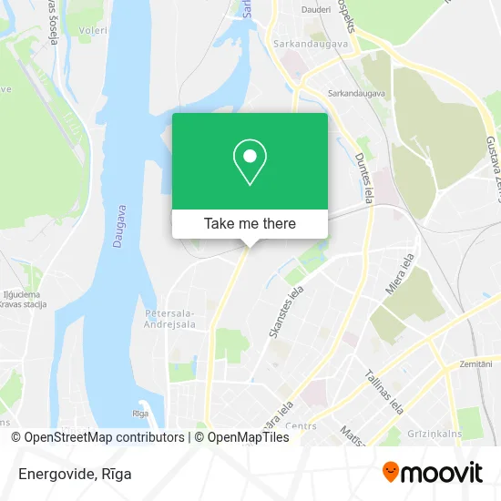 Energovide map