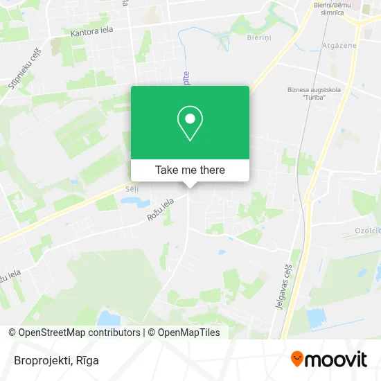 Broprojekti map