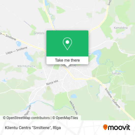 Klientu Centrs "Smiltene" map