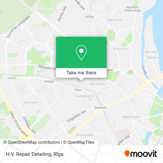 H.V. Repair Detailing map