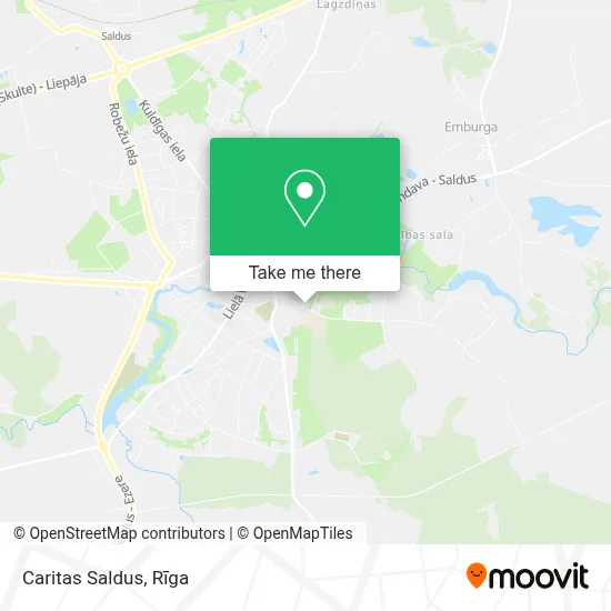 Caritas Saldus map