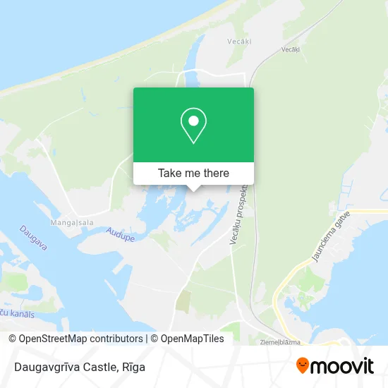 Daugavgrīva Castle map