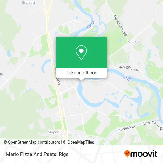 Mario Pizza And Pasta map