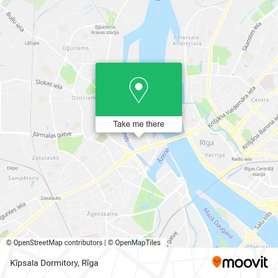 Kīpsala Dormitory map