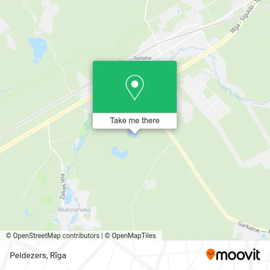 Peldezers map