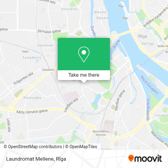 Laundromat Mellene map