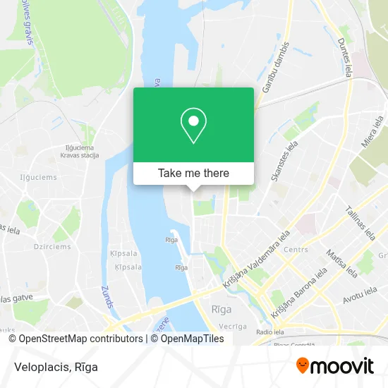 Veloplacis map