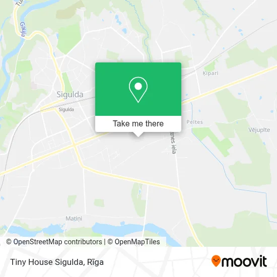 Tiny House Sigulda map