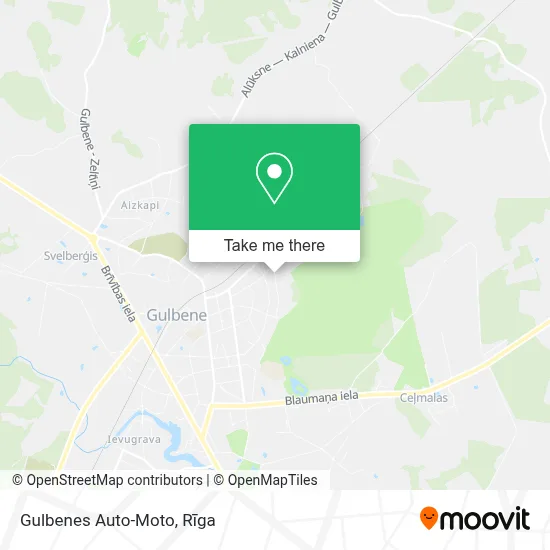 Gulbenes Auto-Moto map