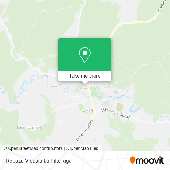 Ropažu Viduslaiku Pils map
