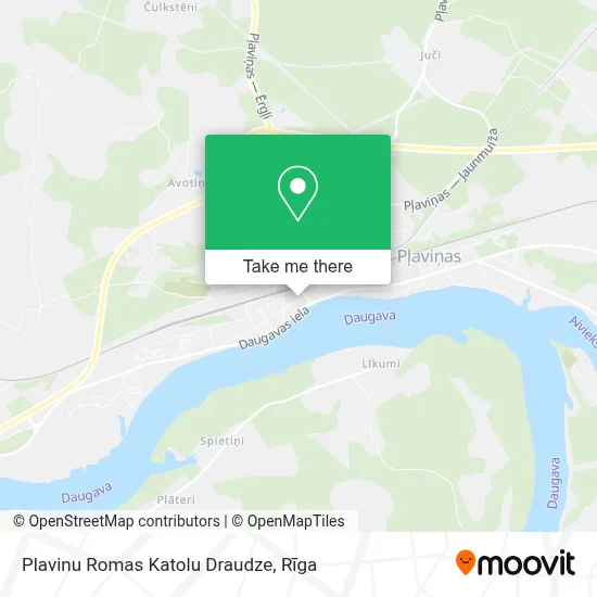 Plavinu Romas Katolu Draudze map