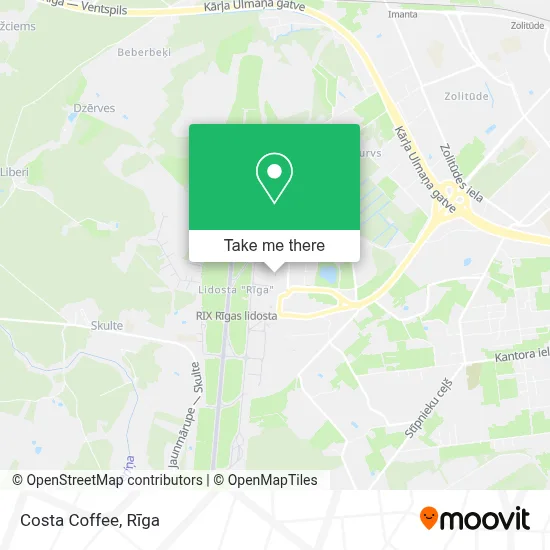 Costa Coffee map