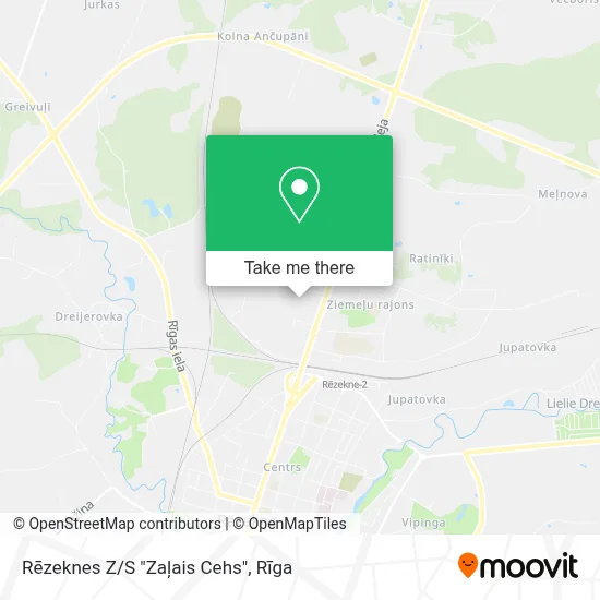 Rēzeknes Z/S "Zaļais Cehs" map